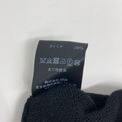 1piu1uguale3 Cashmere Drop Shoulder Hoodie Black Size VI