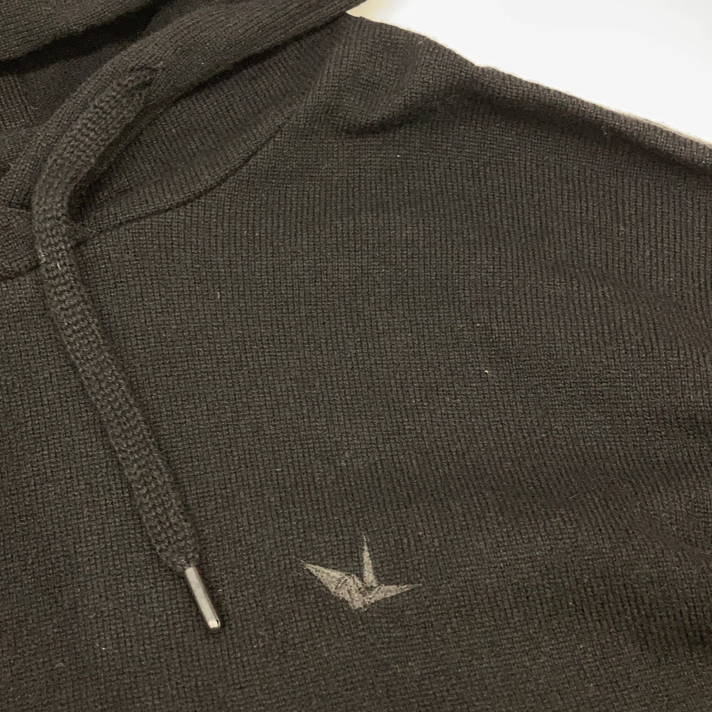 1piu1uguale3 Cashmere Drop Shoulder Hoodie Black Size VI