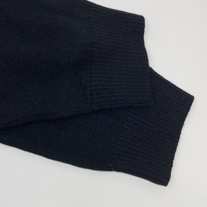 1piu1uguale3 Cashmere Drop Shoulder Hoodie Black Size VI