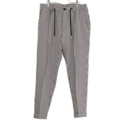 1piu1uguale3 Comfy Crease Houndstooth Slacks B/W Size VI
