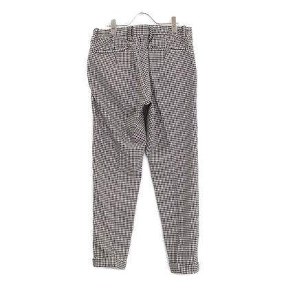 1piu1uguale3 Comfy Crease Houndstooth Slacks B/W Size VI