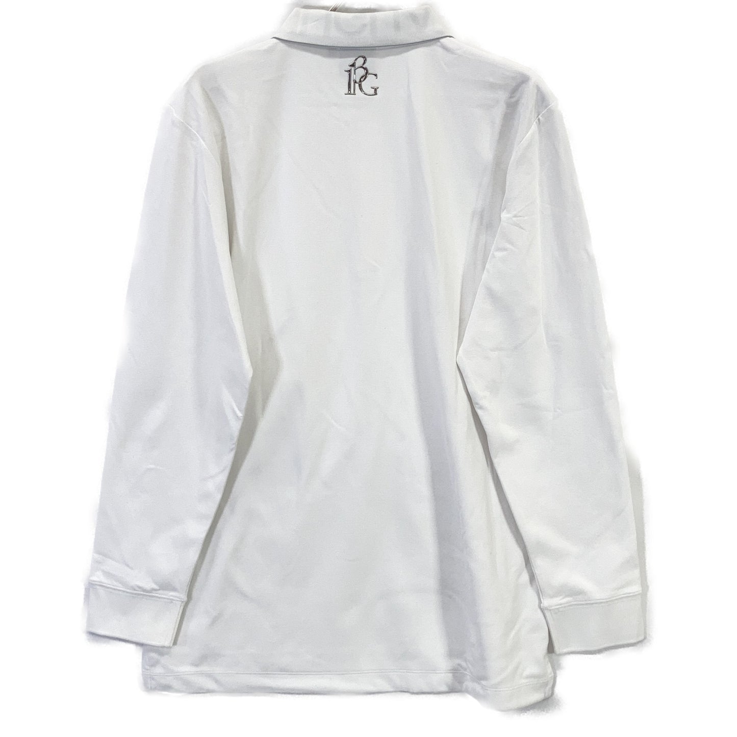 1piu1uguale3 GOLF Long Sleeve Collared Polo White Size VI