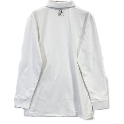 1piu1uguale3 GOLF Long Sleeve Collared Polo White Size VI