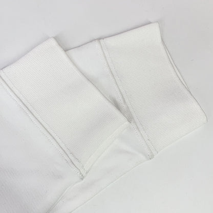 1piu1uguale3 GOLF Long Sleeve Collared Polo White Size VI