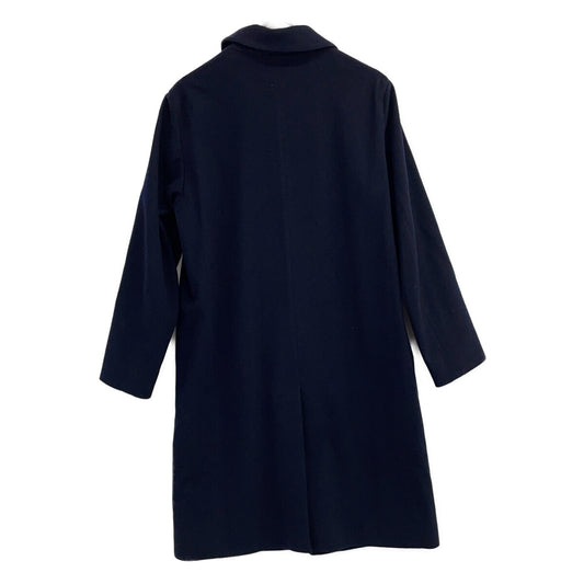MACKINTOSH Stand Collar Wool Long Coat Black Size 36