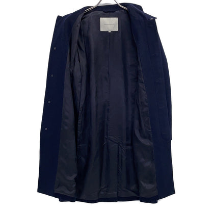 MACKINTOSH Stand Collar Wool Long Coat Black Size 36