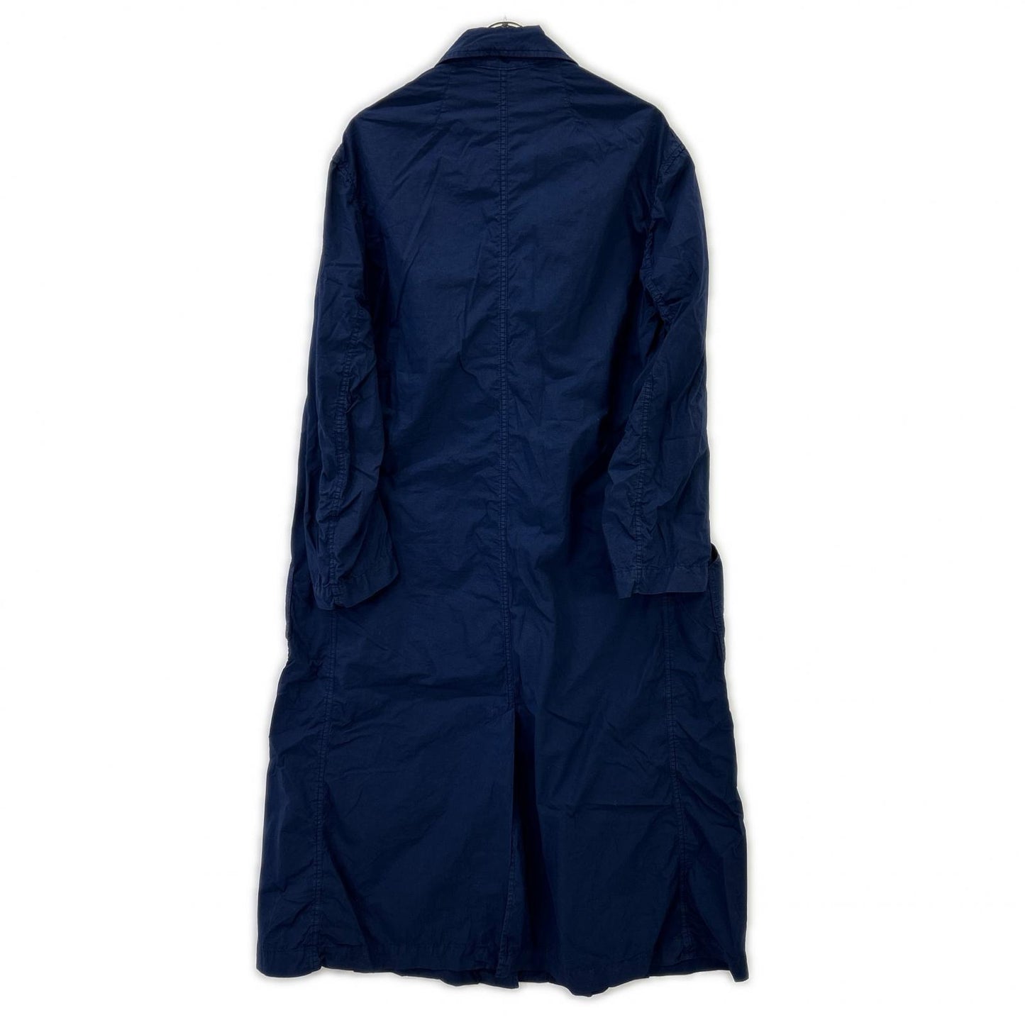 DRIES VAN NOTEN Blue Multi-Pocket Long Coat Size SMALL