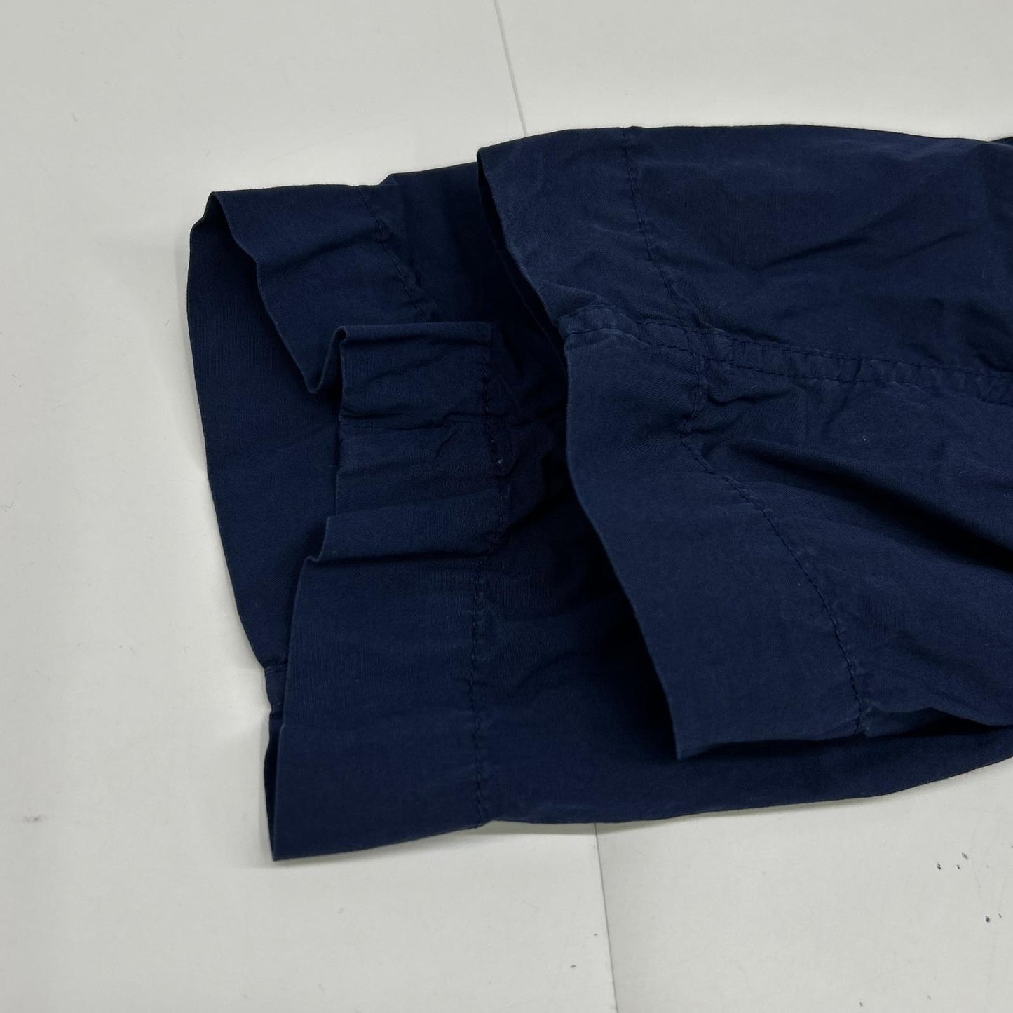 DRIES VAN NOTEN Blue Multi-Pocket Long Coat Size SMALL