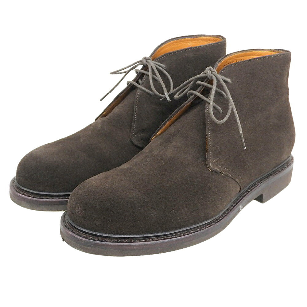 JALAN SRIWIJAYA Dark Brown Suede Vibram Chukka Boots Size 8