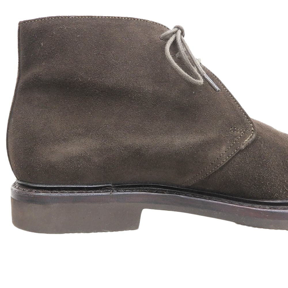 JALAN SRIWIJAYA Dark Brown Suede Vibram Chukka Boots Size 8
