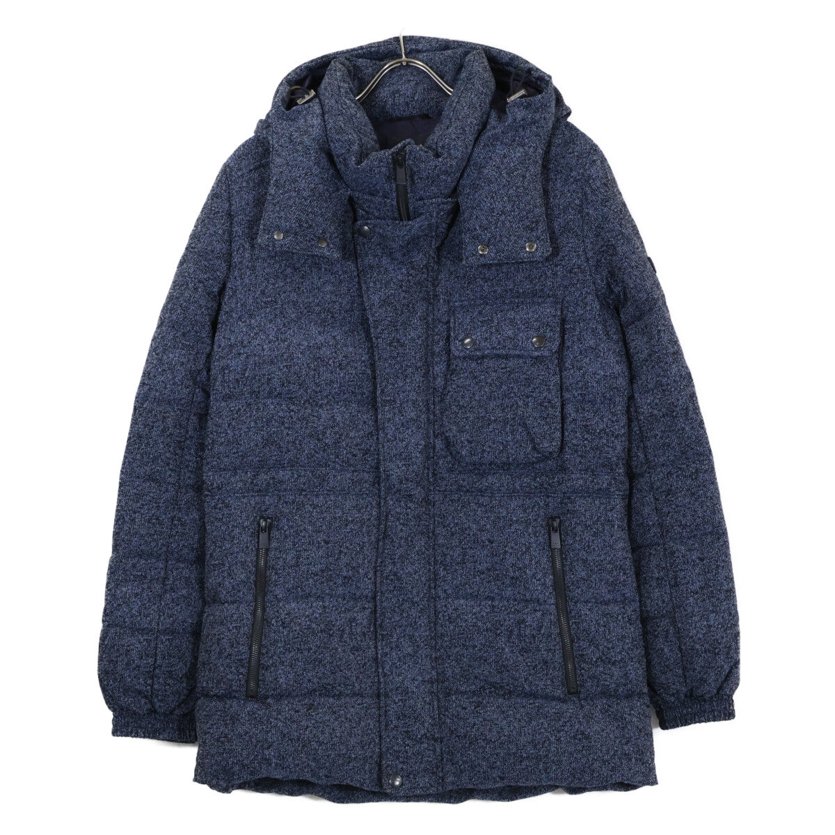 TATRAS Navy R-Line Sentino Hooded Nylon Down Jacket Size 03