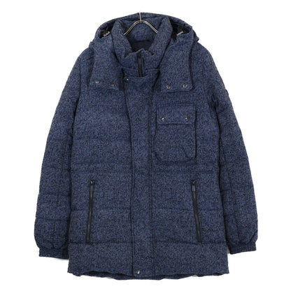 TATRAS Navy R-Line Sentino Hooded Nylon Down Jacket Size 03