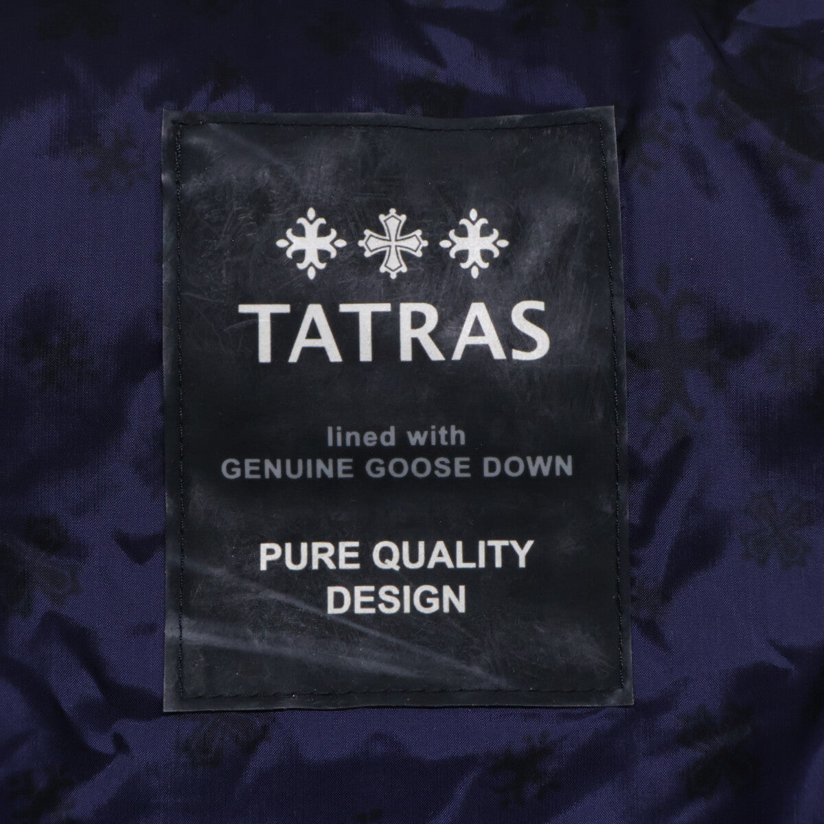 TATRAS Navy R-Line Sentino Hooded Nylon Down Jacket Size 03