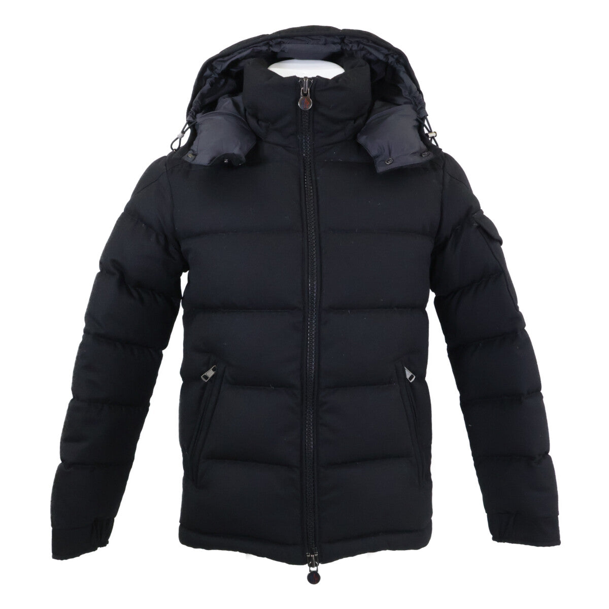MONCLER Montgenevre Wool Hooded Down Jacket Black Size 0