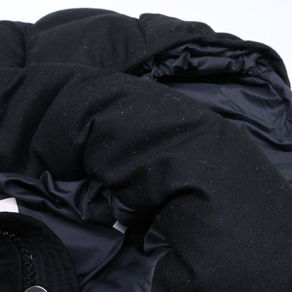 MONCLER Montgenevre Wool Hooded Down Jacket Black Size 0