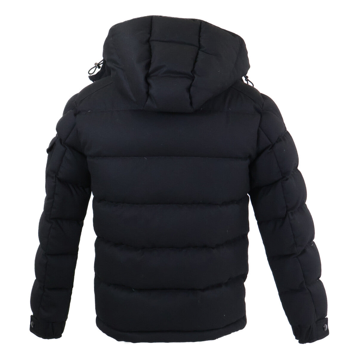 MONCLER Montgenevre Wool Hooded Down Jacket Black Size 0