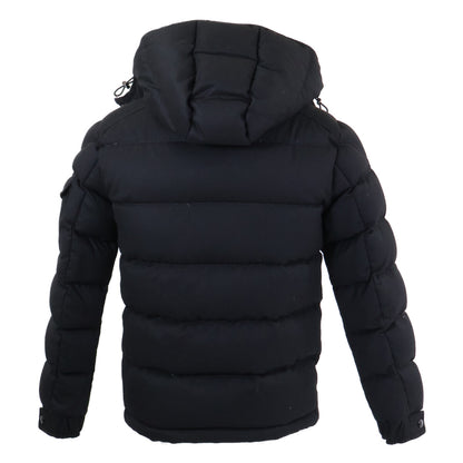 MONCLER Montgenevre Wool Hooded Down Jacket Black Size 0