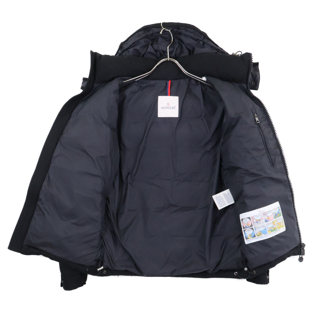 MONCLER Montgenevre Wool Hooded Down Jacket Black Size 0