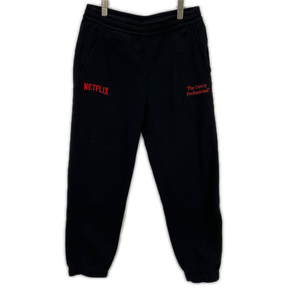 ennoy 23AW Black Netflix Cotton Easy Sweatpants Size M