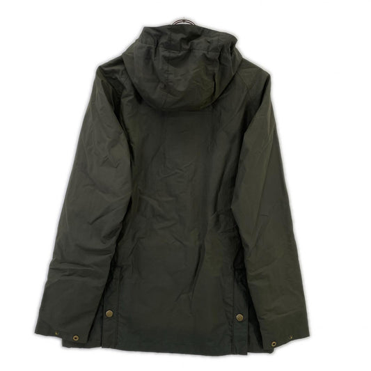 Barbour Khaki 3-Warrant Oiled Bedale Hoody Jacket Size M