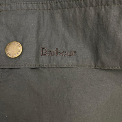 Barbour Khaki 3-Warrant Oiled Bedale Hoody Jacket Size M