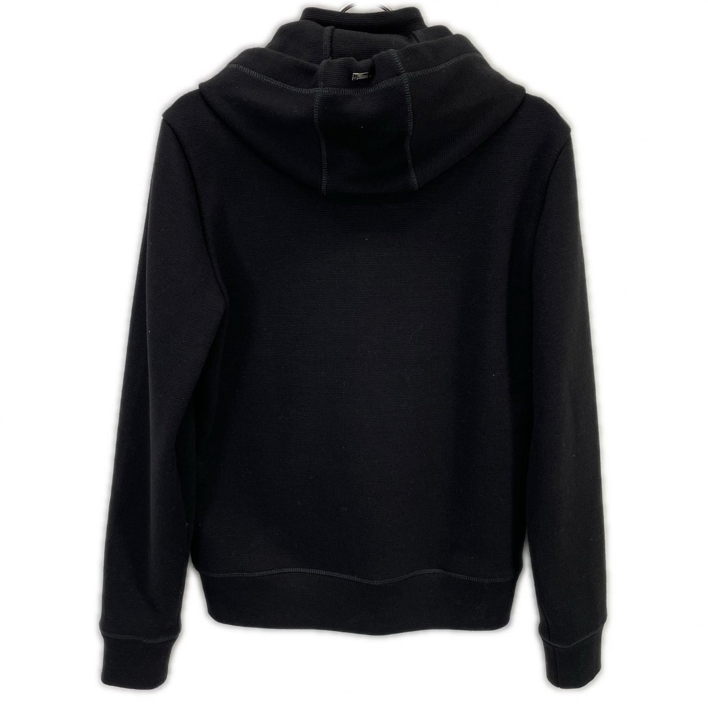 HERNO Black Water-Repellent Nylon Hooded Blouson Size 46