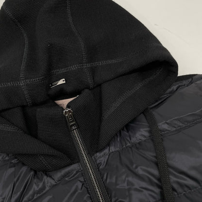 HERNO Black Water-Repellent Nylon Hooded Blouson Size 46