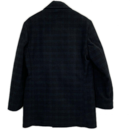 LAUREN RALPH LAUREN Navy Wool Blend Short Coat