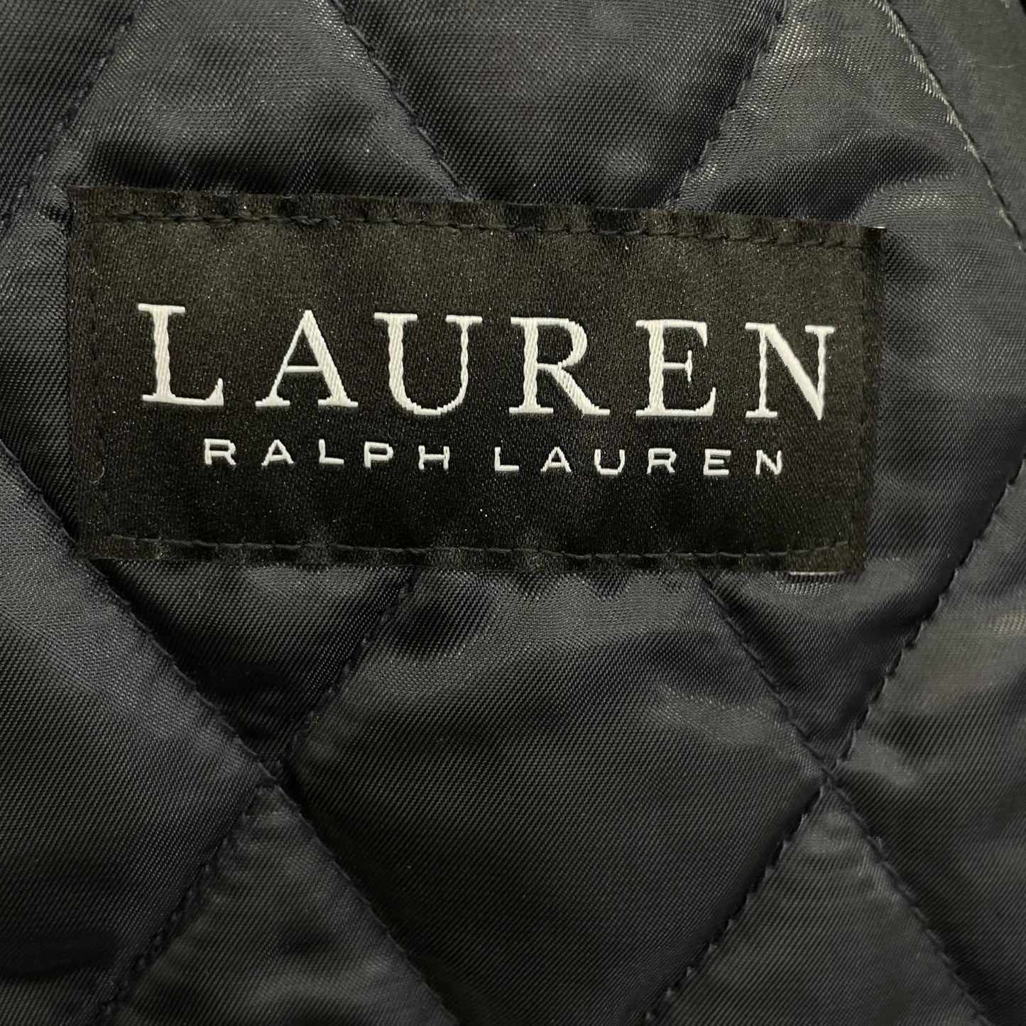 LAUREN RALPH LAUREN Navy Wool Blend Short Coat