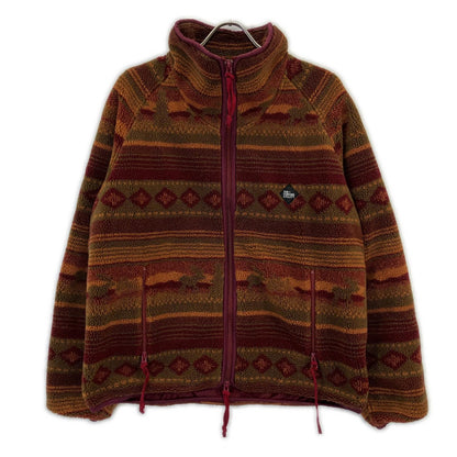 THE CORONA UTILITY Brown YAK Liner Fleece Jacket Size S