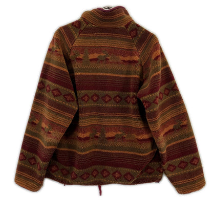 THE CORONA UTILITY Brown YAK Liner Fleece Jacket Size S