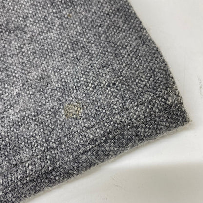 HERNO Gray Wool Nylon Fly-Front Stand Collar Coat Size 44
