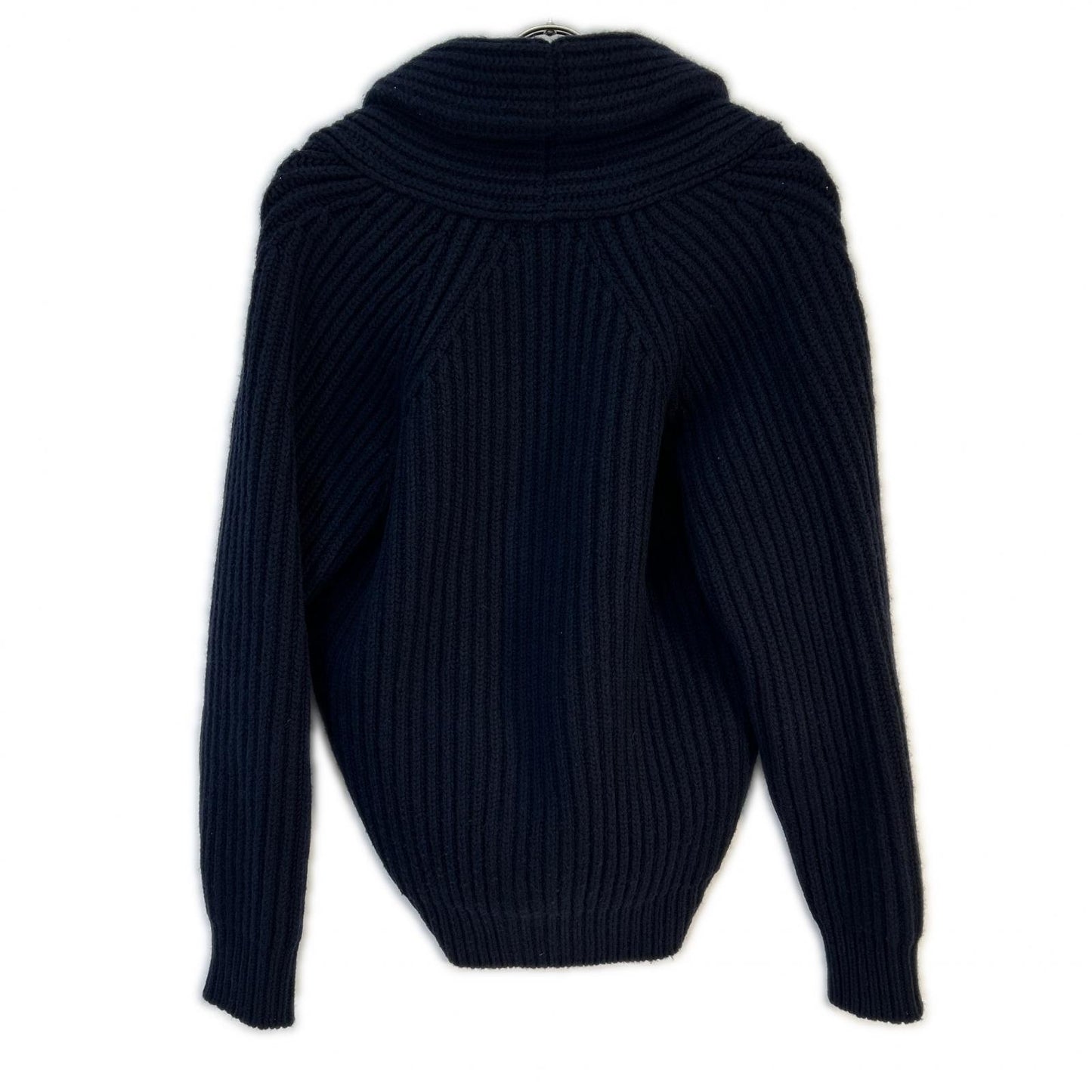 MC GEORGE OF SCOTLAND Wool Cashmere Cardigan Navy Size UK38