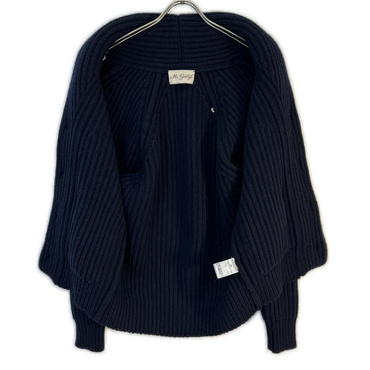 MC GEORGE OF SCOTLAND Wool Cashmere Cardigan Navy Size UK38