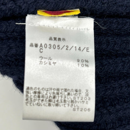 MC GEORGE OF SCOTLAND Wool Cashmere Cardigan Navy Size UK38