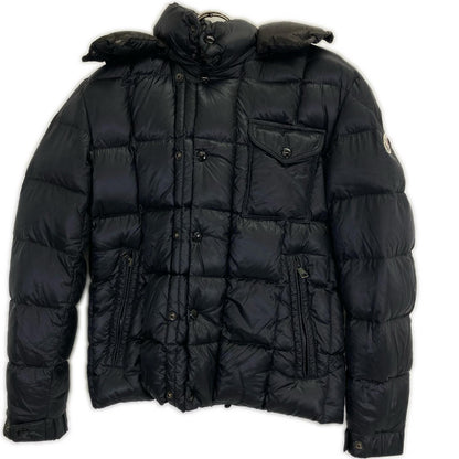 MONCLER KORUM Detachable Hooded Down Jacket Black Size 0