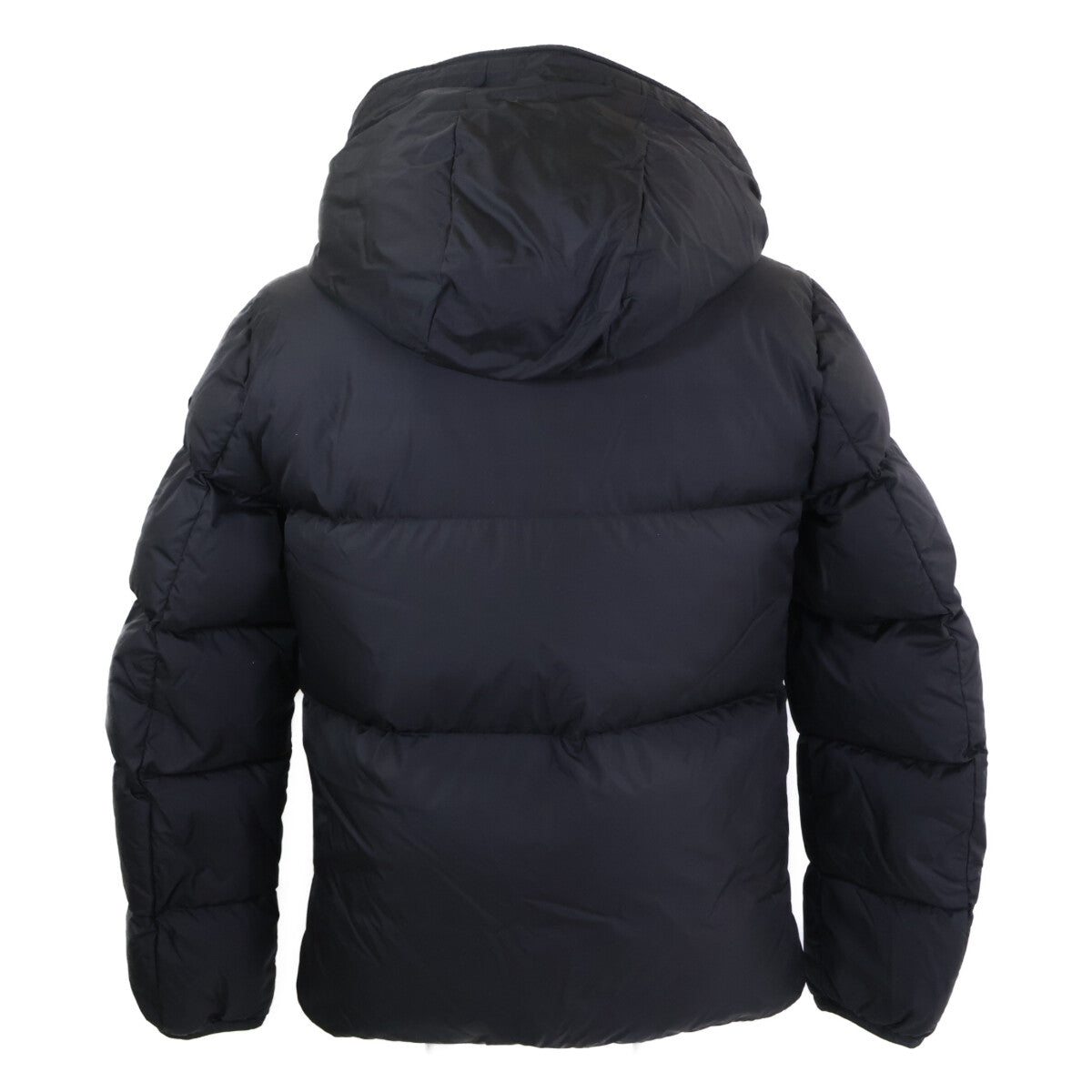 MONCLER MONTCLA Logo Tape Hooded Down Jacket Black Size 2