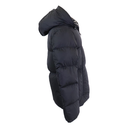 MONCLER MONTCLA Logo Tape Hooded Down Jacket Black Size 2