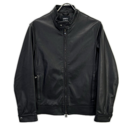 EMMETI Black JURI Lambskin Single Leather Jacket Size 44