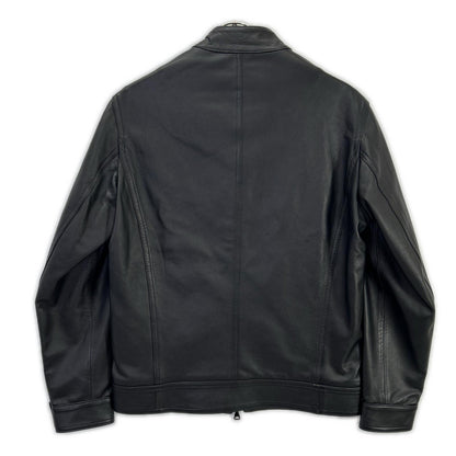 EMMETI Black JURI Lambskin Single Leather Jacket Size 44
