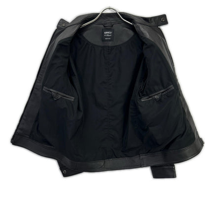 EMMETI Black JURI Lambskin Single Leather Jacket Size 44