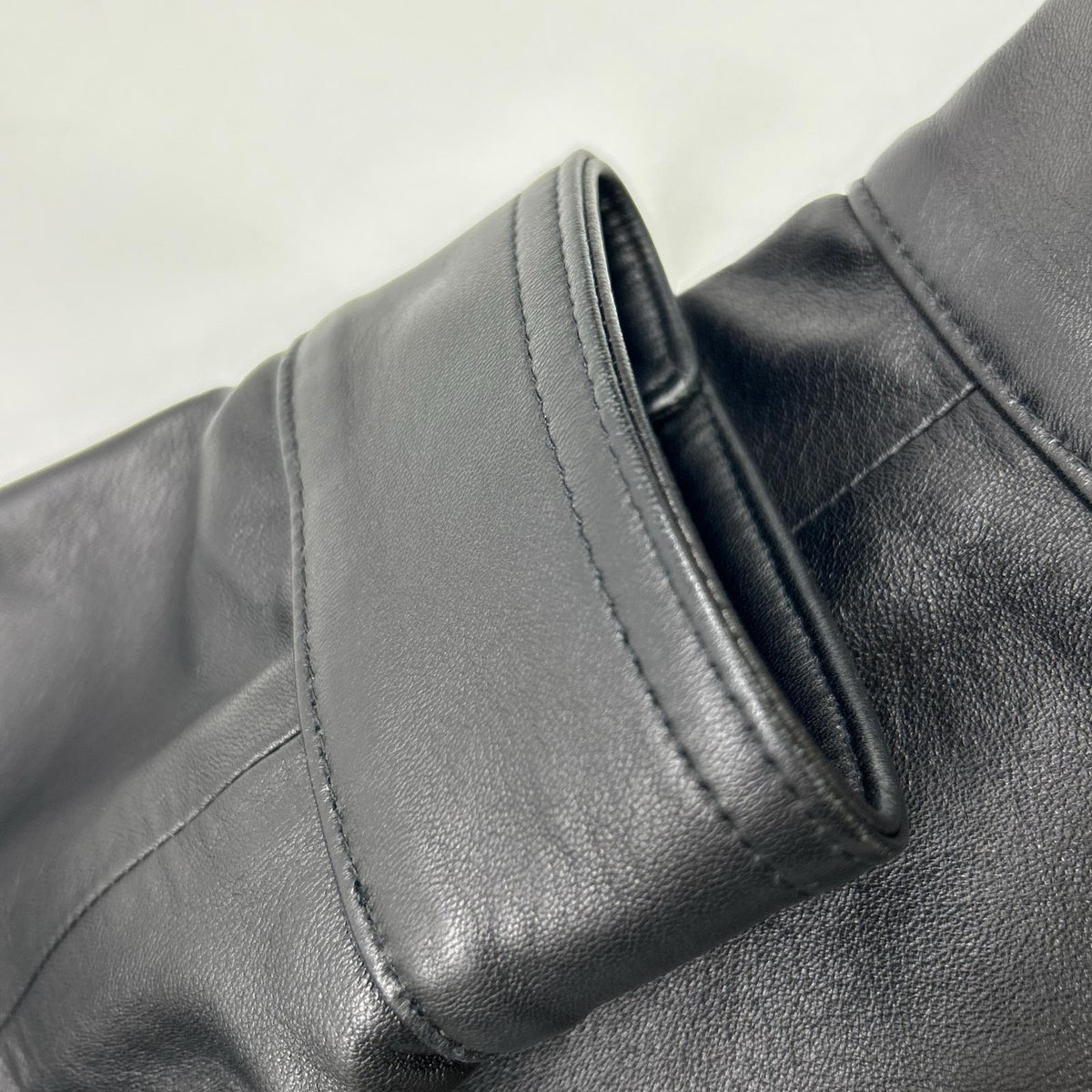 EMMETI Black JURI Lambskin Single Leather Jacket Size 44
