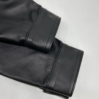 EMMETI Black JURI Lambskin Single Leather Jacket Size 44
