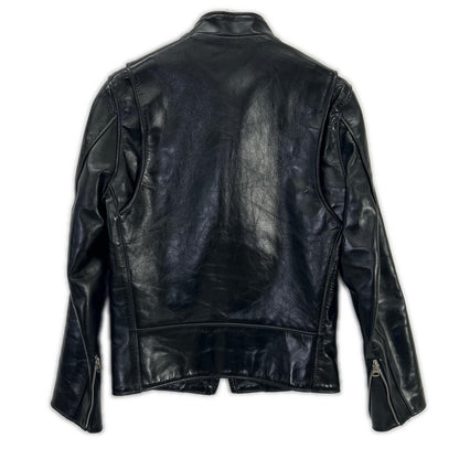 schott 641XXH Horsehide Riders Leather Jacket Black Size 34