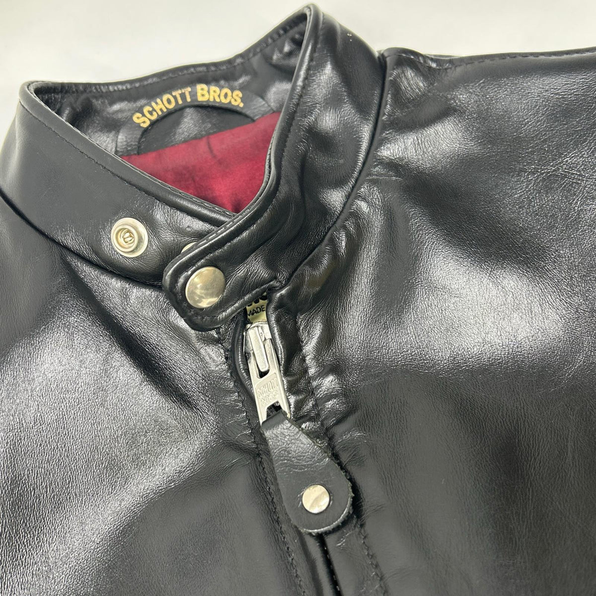 schott 641XXH Horsehide Riders Leather Jacket Black Size 34