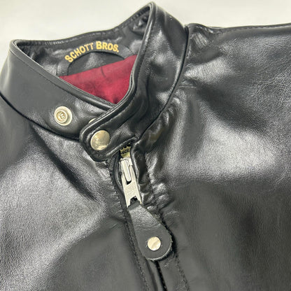 schott 641XXH Horsehide Riders Leather Jacket Black Size 34