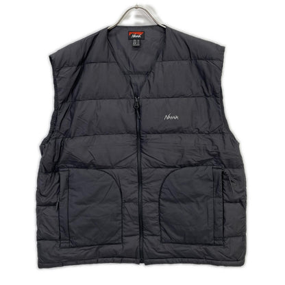 NANGA N2600-0K009D Sheer Down Vest Black Size M