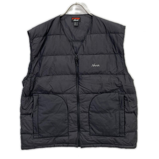 NANGA N2600-0K009D Sheer Down Vest Black Size M