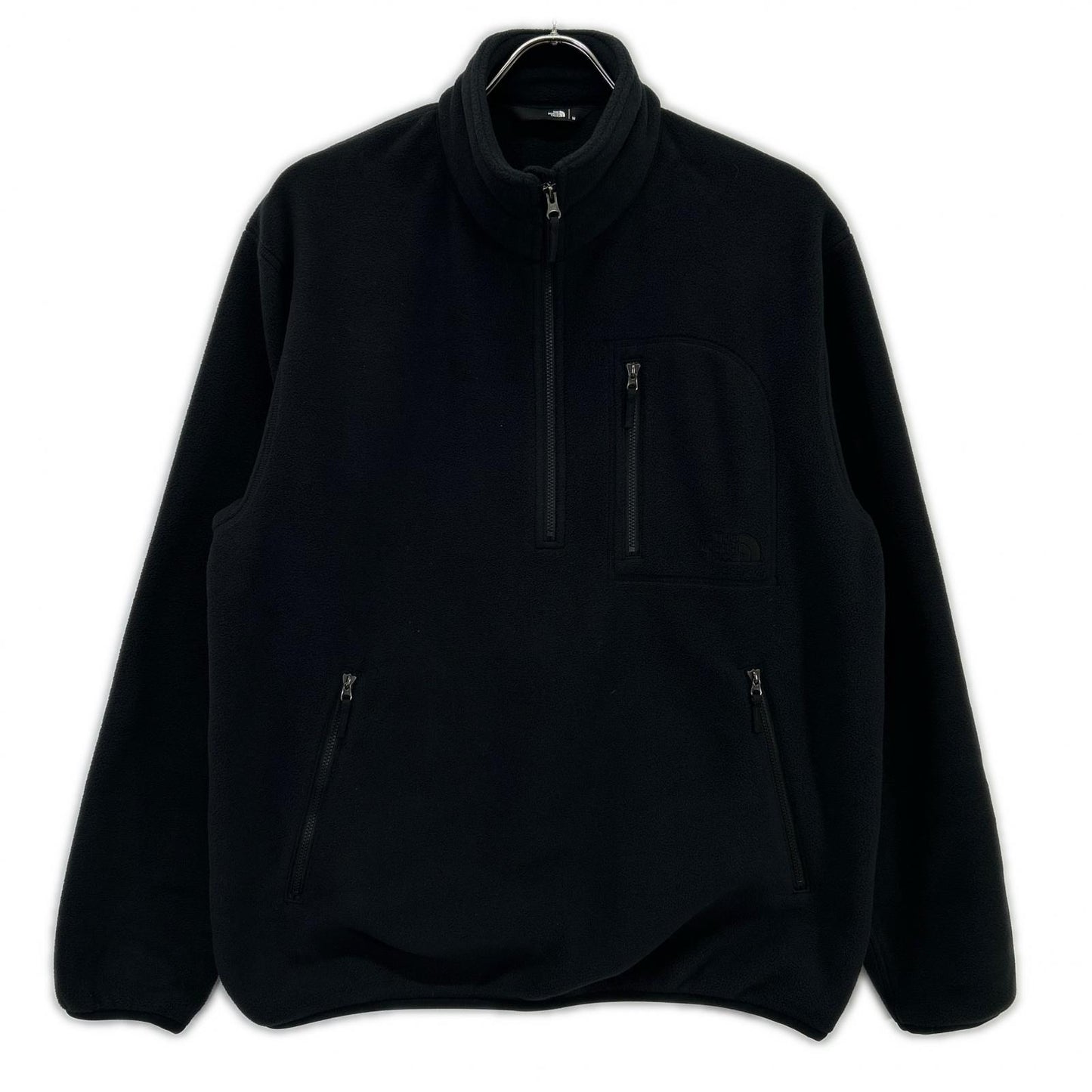 THE NORTH FACE Black Polyester Field Fleece Half-Zip Size M