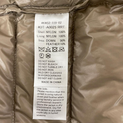 DANTON Pink Nylon Crewneck Inner Down Jacket Size M